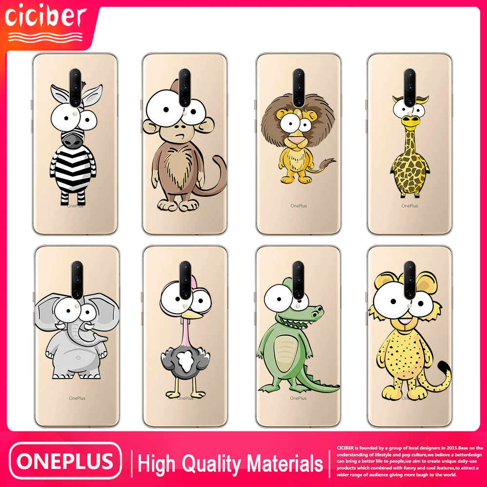 

Cute Animal Case For Oneplus 8 Pro 8T 7T 7 6T 6 Nord N10 N100 Pro Glass Phone Cases for one plus 8 1+7 1+7t 1+8t 1+6 1+6t Cover