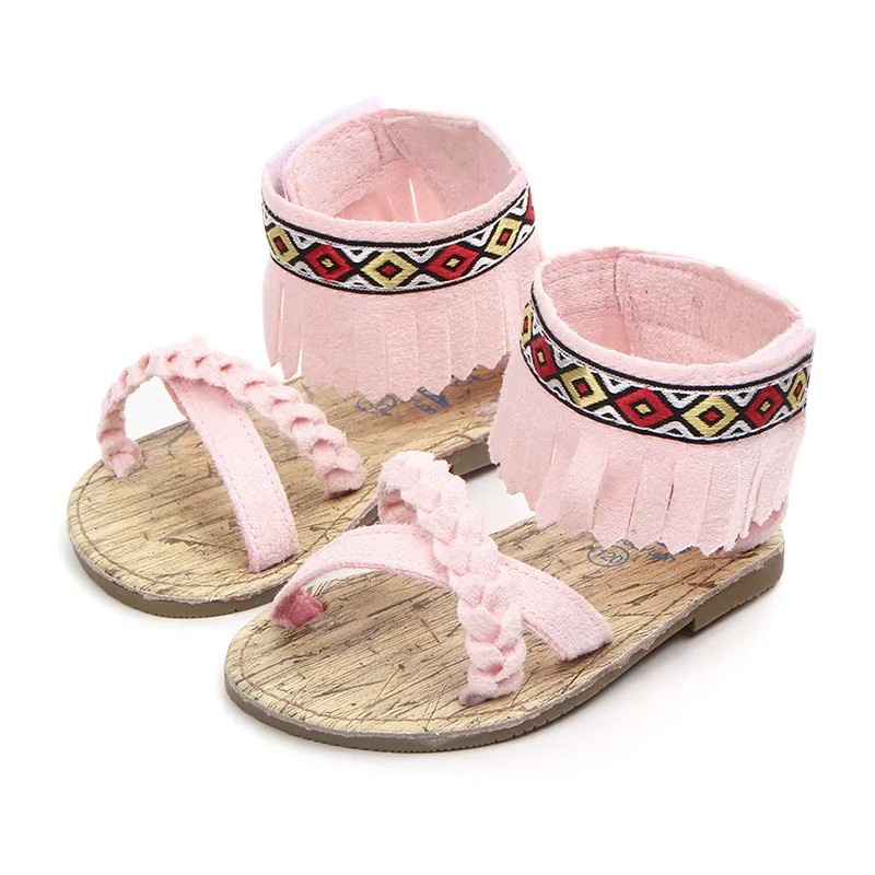 Lovely Fringe Baby Summer Shoes Infants Outdoor Crib First Walkers Rubber Sole Antislip Toddlers Girls Princess |
