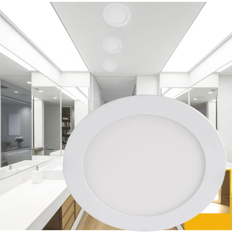 Ультратонкая светодиодная панель в скандинавском стиле квадратный встраиваемый