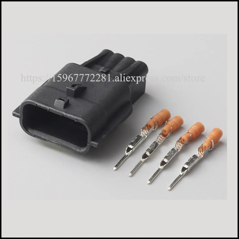 50 компл DJ7048A 0.6 11 автомобильный разъем провода 4 Pin Женский кабеля терминальный