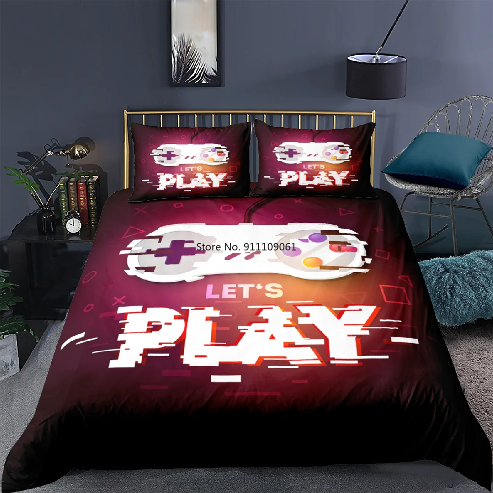 

Gamepad 3d Bedding Sets Gamer Duvet Cover 2/3 Pcs Kids Boys Girls Color Bed Set Game Handle Quilt Comforter Covers Home Decor
