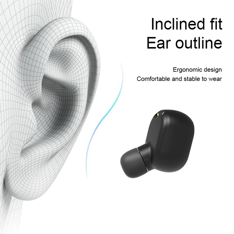 M1TWS Bluetooth наушники HIFI IPX6 водонепроницаемые V5.0 для Andorid Ios с 350 мАч зарядная коробка