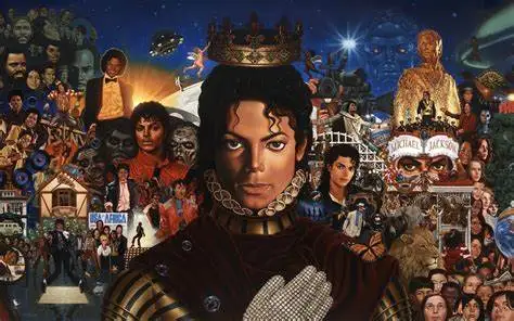 Больше стилей Шелковый постер с художественным принтом Майкла Джексона домашний