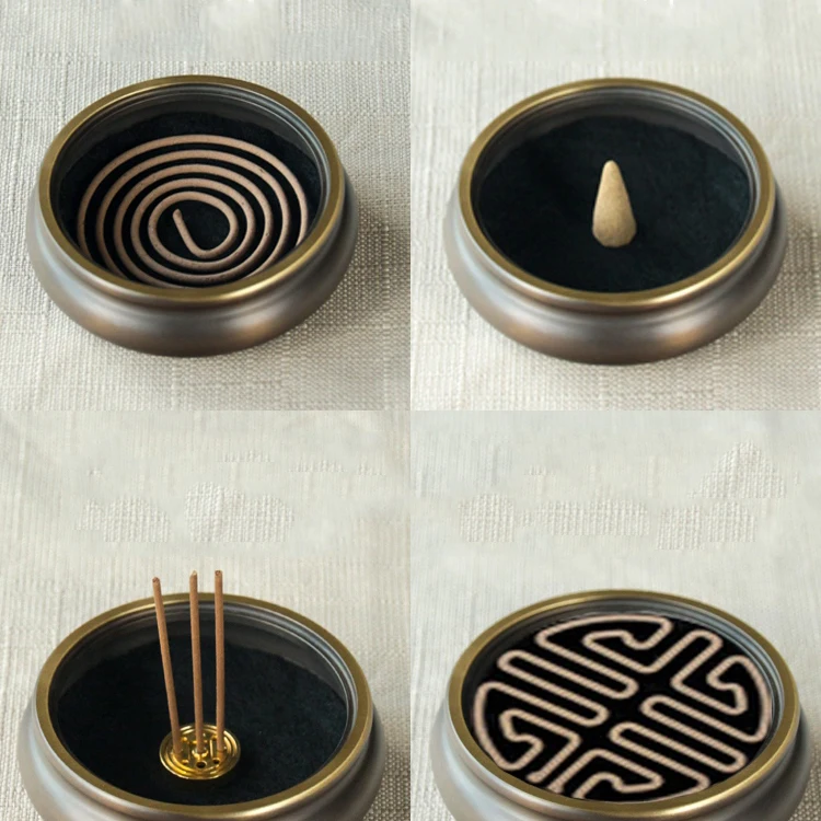 Медная винтажная китайская горелка для благовоний современный дизайн ладана