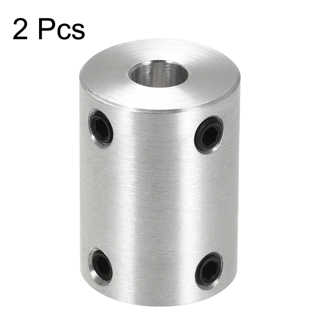 

uxcell 2pcs 6.35mm to 8mm Bore Rigid Coupling 25mm Length 18mm Diameter Coupler Silver for Model Car Model Boat Hardware