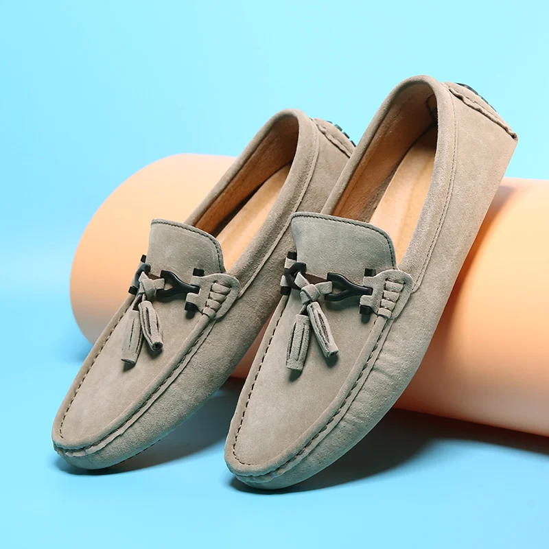 Мужские кожаные туфли роскошная повседневная обувь мужские лоферы Мокасины