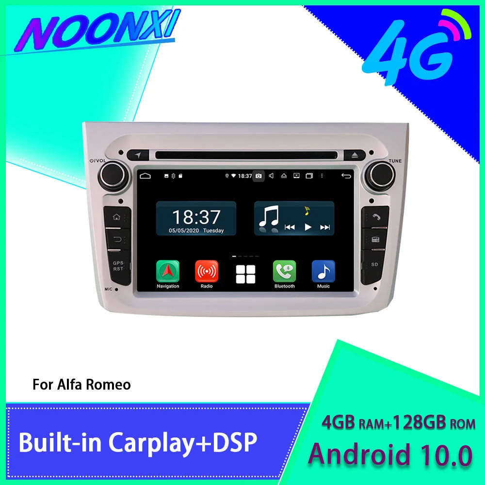 

Автомагнитола 128G для Alfa Romeo Mito 147/GT 159, Android, автомобильное радио, стерео, Авторадио, аудио, GPS-навигация, мультимедийный плеер, DVD, головное устройство
