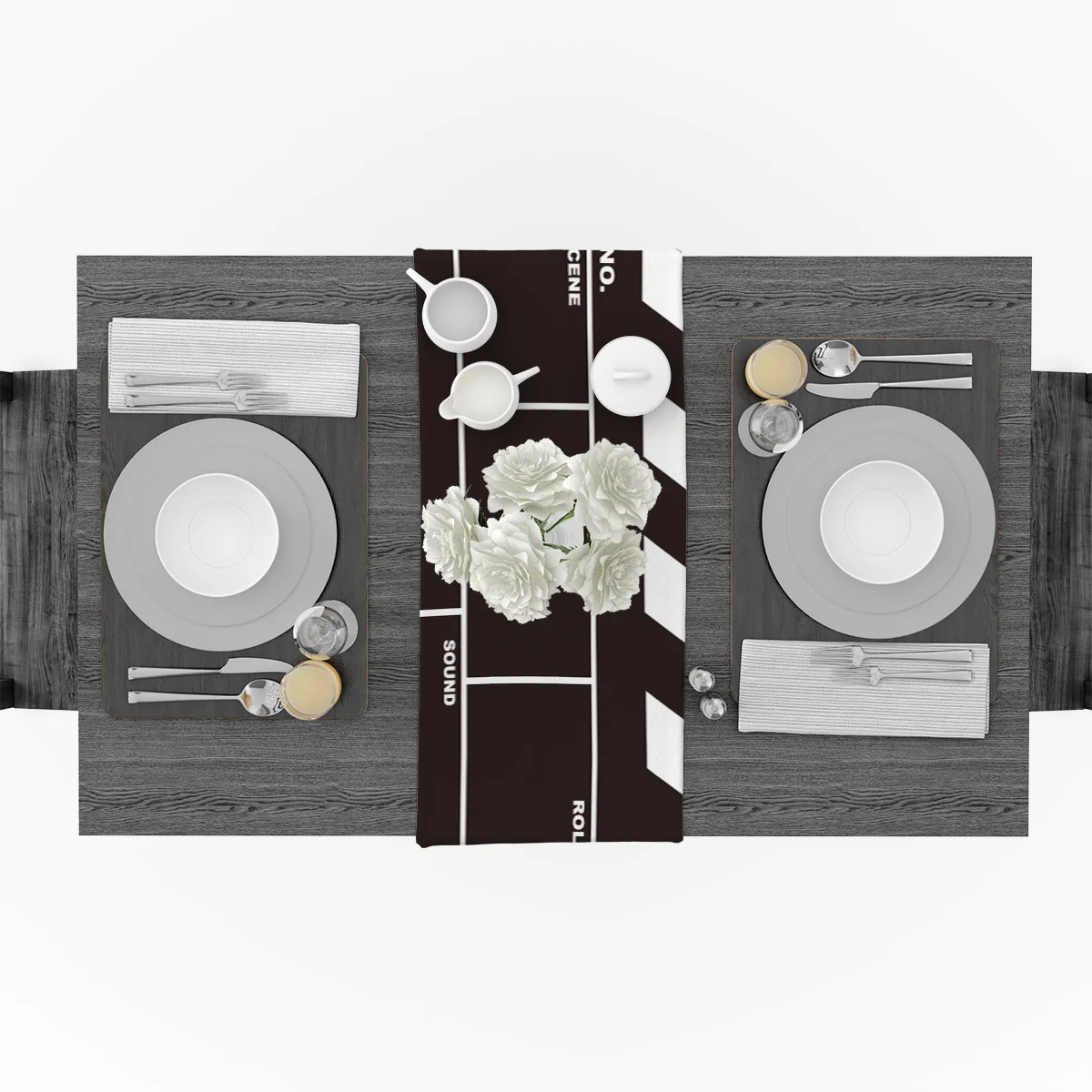 Film Props Wallboard Table Runner Flag Home Party Decorative Tablecloth Runners | Дом и сад