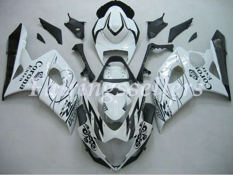 Injection Molding New ABS Motorcycle Fairings kit Fit For Suzuki GSX-R1000 2005 2006 K5 gsxr 1000 White Black Pramac | Автомобили и