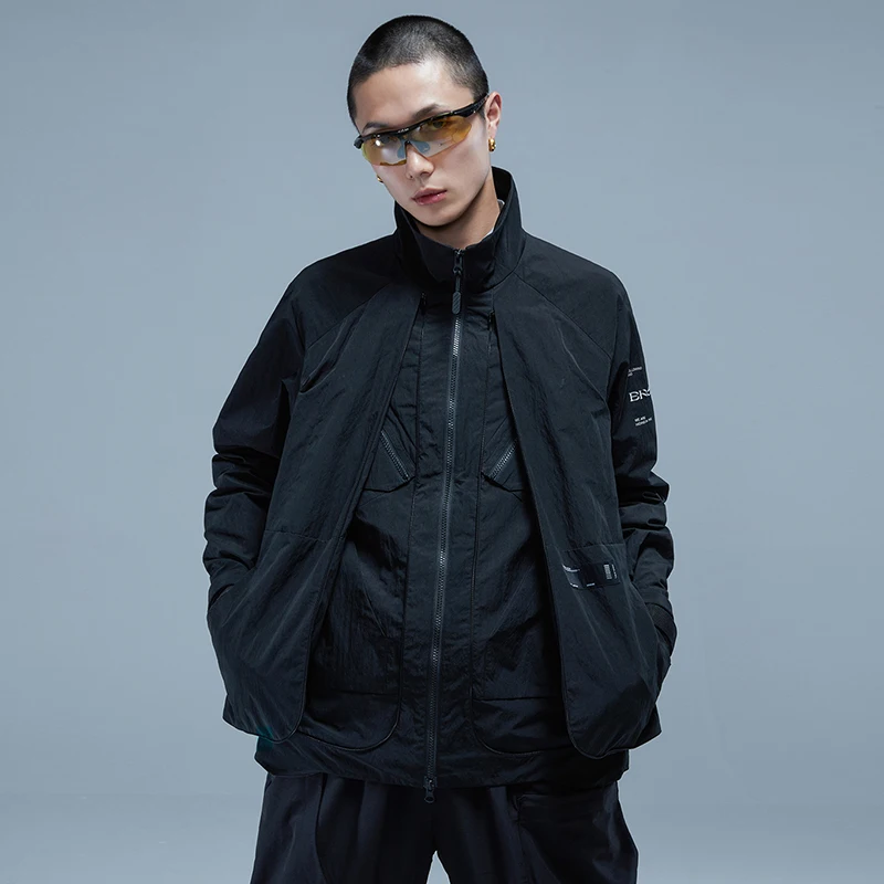 EDR 0569 пространство расширить куртка techwear эстетическое darkwear уличная