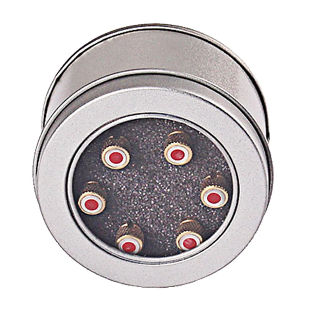 

Портативный 6 штук гитарный мост штифты колышки с коробкой музыкальный инструмент аксессуары медь