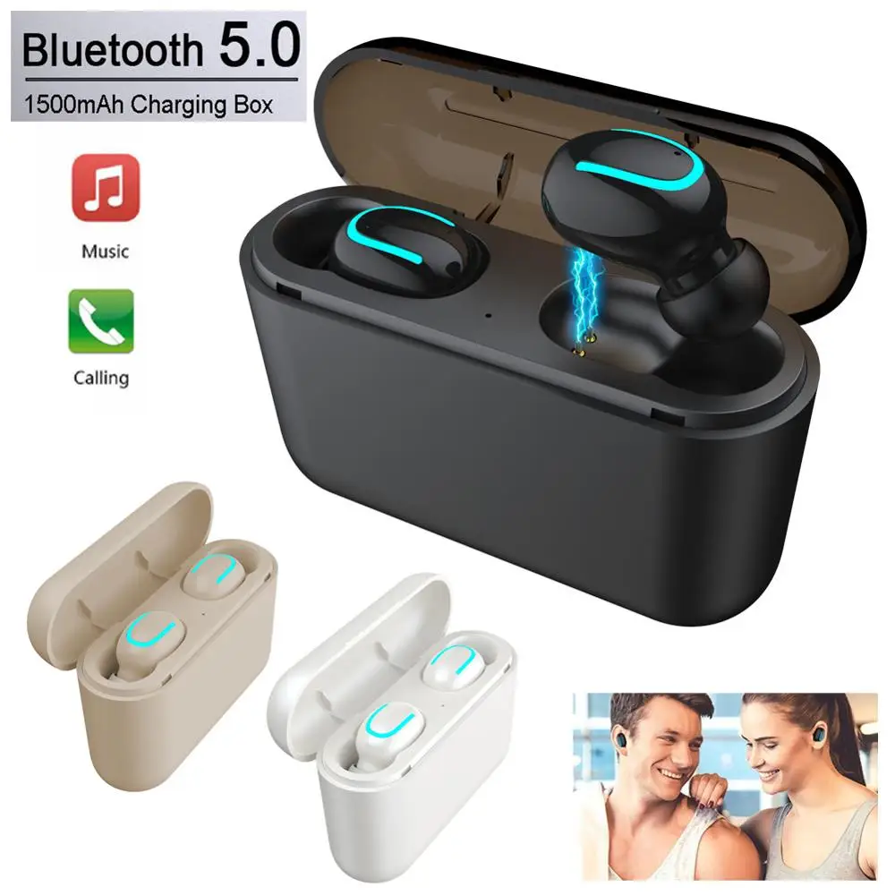 

Беспроводные мини-наушники, стерео звук, Bluetooth-Совместимость с зарядным чехлом, поддержка зарядки телефона