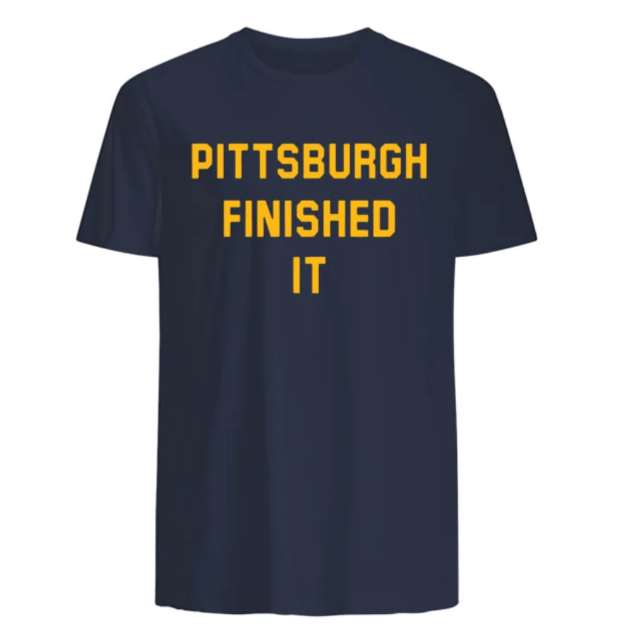Pittsburgh Finished It. Individualization Phrase T-Shirt. Summer Cotton O-Neck Short Sleeve Mens T Shirt New S-3XL | Мужская одежда