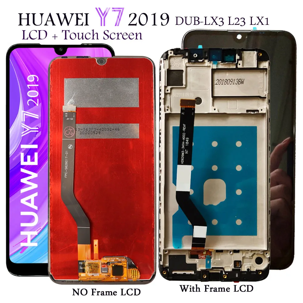ЖК дисплей для Huawei Y7 2019 DUB LX1 LX3 сенсорный экран запасные части Prime/y 7 Pro LX2 LX23