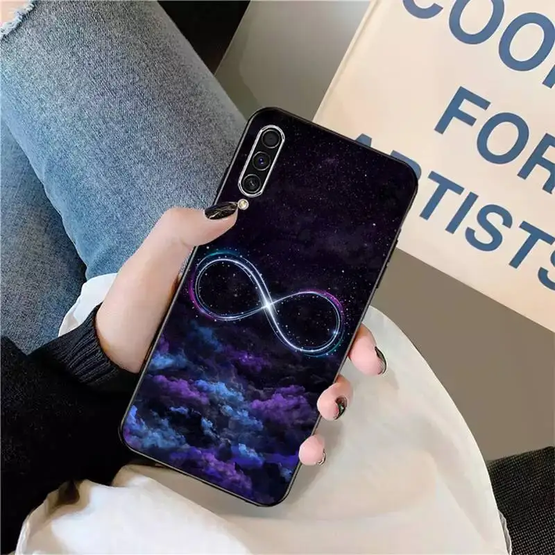 

infinity on purple aesthetics pattern Phone Case For Samsung galaxy S 9 10 20 A 10 21 30 31 40 50 51 71 s note 20 j 4 2018 plus
