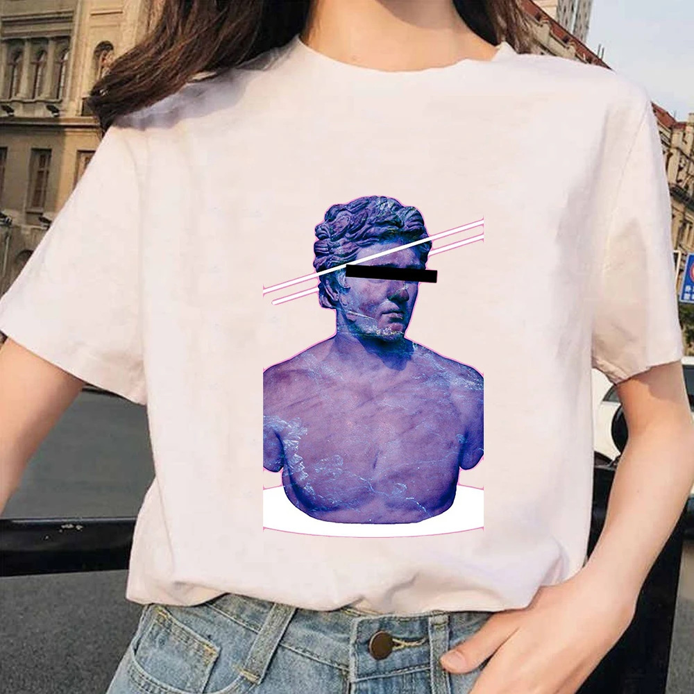 Летняя Паровая Эстетическая художественная картина графическая футболка