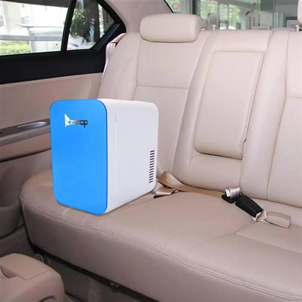 

ZOKOP 6L Mini Car Fridge Travel Refrigerator Portable Powered Cool Heat Cooler And Warmer Home Office Freezer Car Skincare