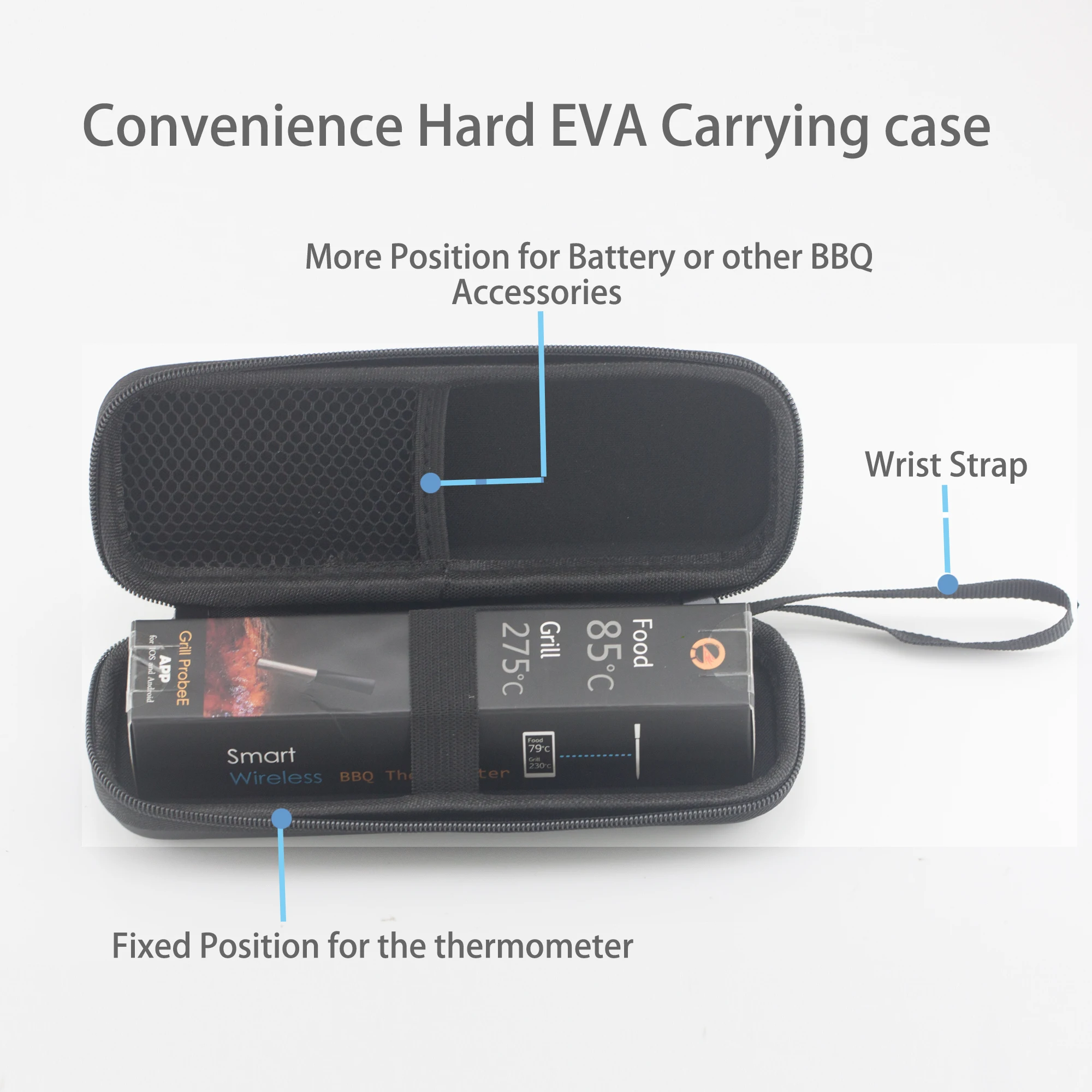 Беспроводной цифровой термометр с Bluetooth для духовки гриля мяса щупа кухонный