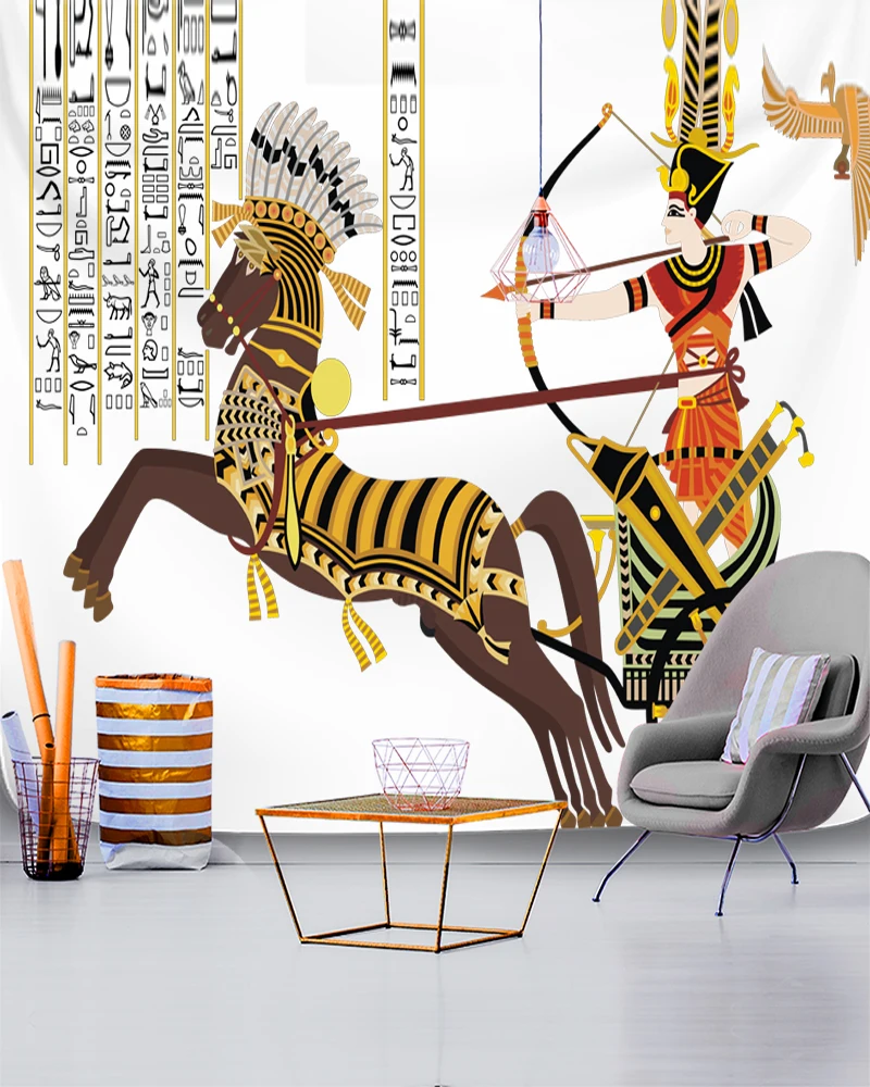 Одеяло для фитнеса йоги гобелены битва при кадеши стены гостиной индийский стиль