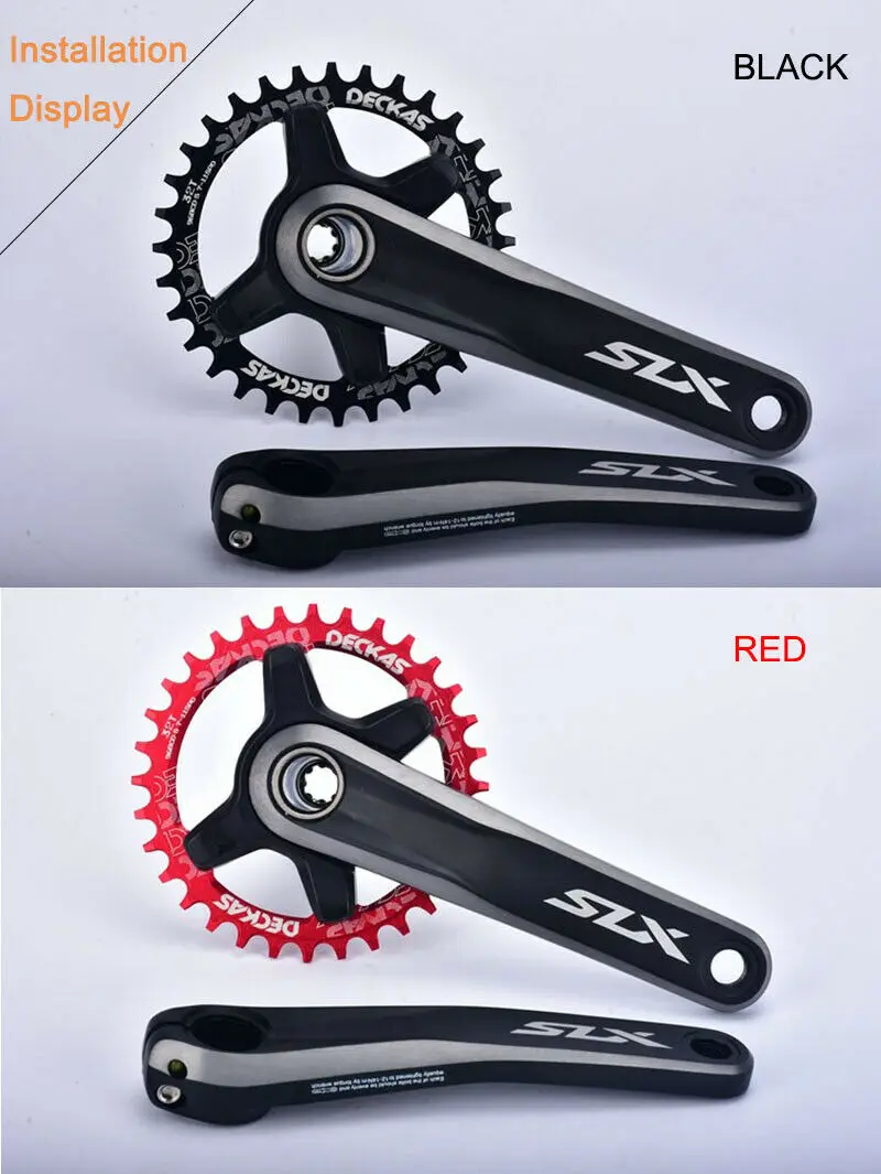 DECKAS MTB цепь 96BCD-S узкая широкая цепь кольцо 32-38T дорожный велосипед круглая/Овальная цепь подходит SHIMANO XT, SLX
