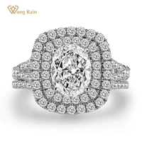 wong rain 925 sterling silver oval cut created moissanite diamonds gemstone wedding engagement white gold ring set fine jewelry