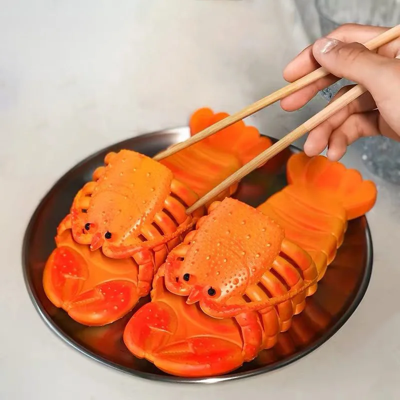 

Crayfish Beach Slippers Summer Shoes For Women Lobster Designer Slipper Big Size 43 Animal Print Slip On Shoes Boys Girls Slides