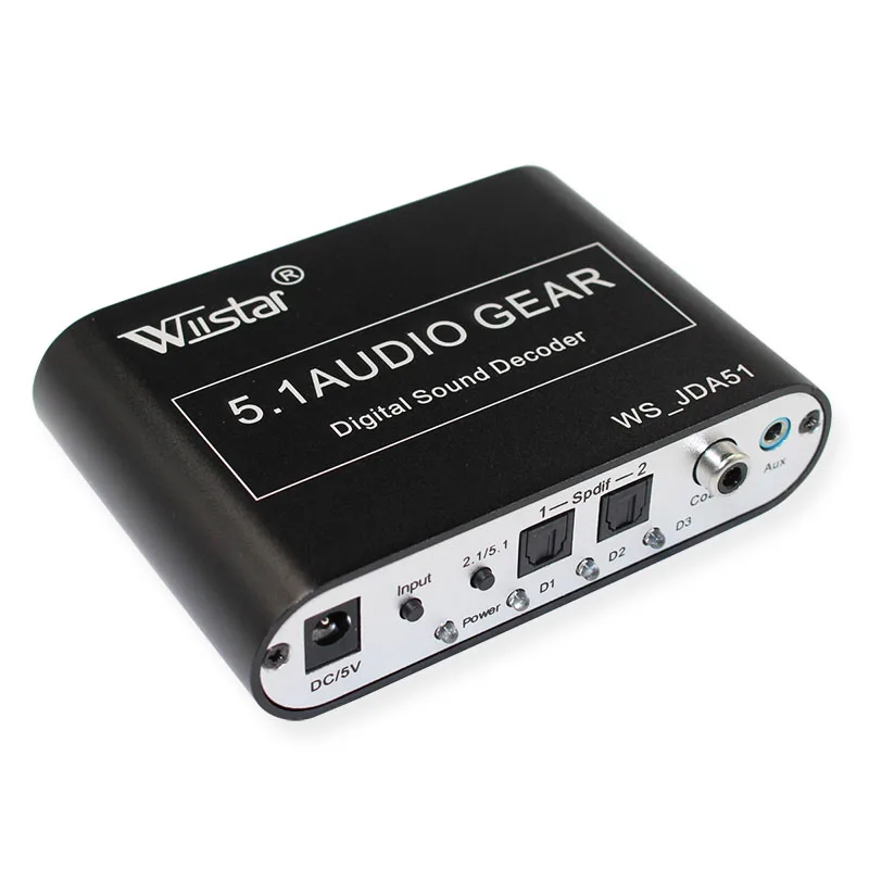 Wiistar 5 1 аудио декодер SPDIF коаксиальный к RCA DTS AC3 цифровой усилитель аналоговый для