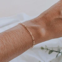 jujie minimalist 316l stainless steel chain bracelets not fade unisex wrist bracelet bijoux jewelry wholesaledropshipping
