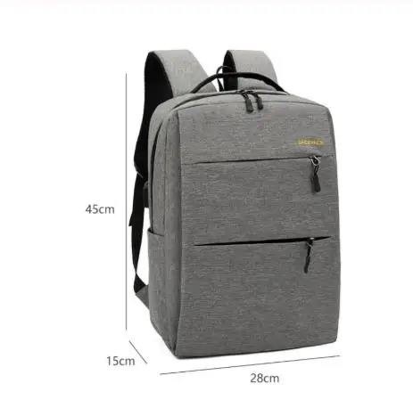 3 шт./компл. мужской рюкзак для ноутбука с USB-зарядкой женские мужские