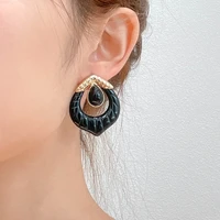 acrylic vintage earrings for women jewelry korean fashion teardrop big stud earring girls elegant brincos party jewelry gift