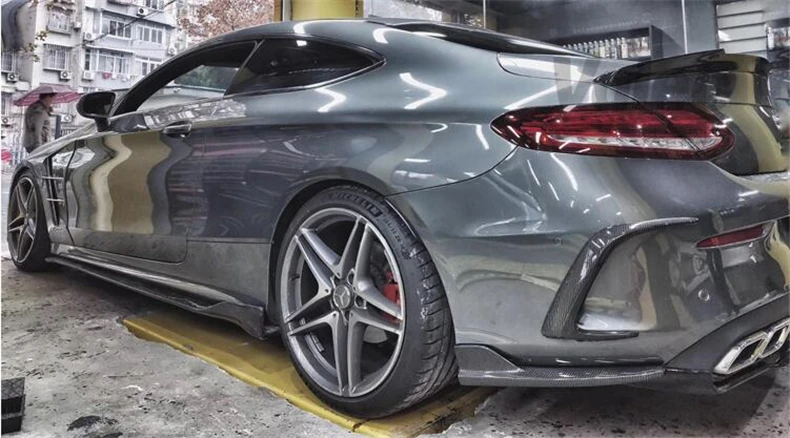 Боковая юбка из углеродного волокна спойлер для Mercedes-Benz A C E CLA CLS Class W176 W177 W204 W205 W238