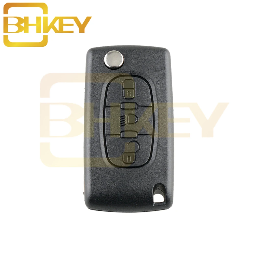 Кнопка для лампы BHKEY 3B Citroen C2 C3 C4 C5 C6 C8 откидной Чехол дистанционного ключа от