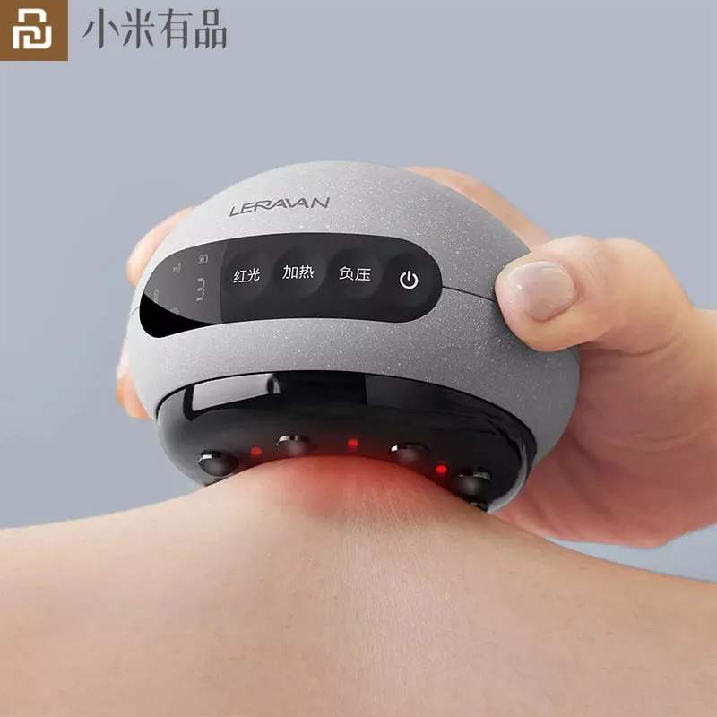 

Youpin LERAVAN Smart Mini Cupping Scraping Cordless Egg-Shaped Infrared Physiotherapy Magnetic Resonance Massager