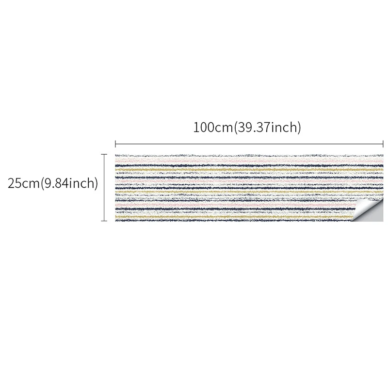 Коврик для лестницы нескользящий вращающийся с цветными полосками | Дом и сад