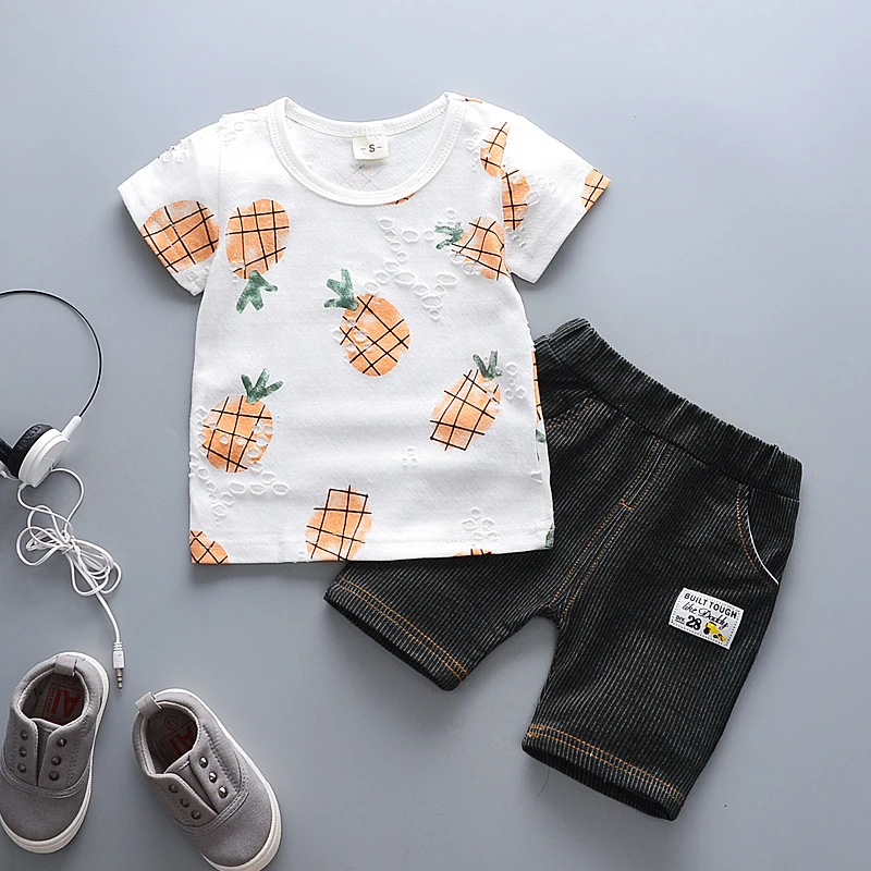 BibiCola Baby Boy Clothes Summer Children Clothing 2020 New Kids Cotton Cute Sets Outfit Costumes Set |