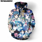 XS-7XL Kawaii Chibimoon толстовки воспоминания аниме Сейлор Нептун Юпитер Толстовка с длинным рукавом зимняя толстовка унисекс стильные пуловеры