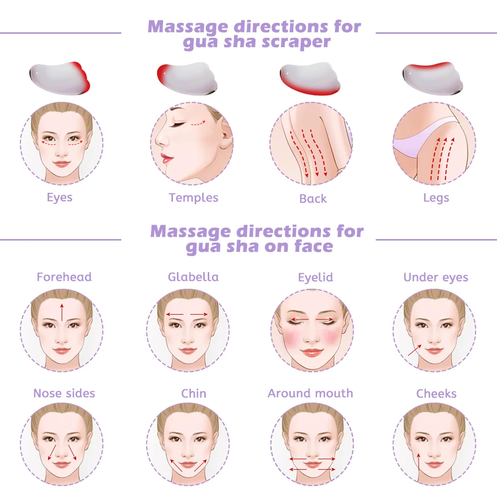 Agate Gua Sha Массажер для подтяжки лица подтягивающее массажное устройство против