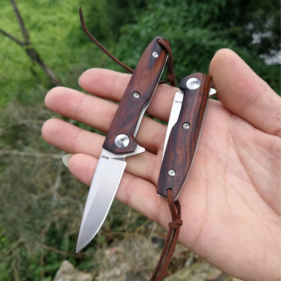 TUWO Kinves мини M390 порошок стали EDC Складной нож ключ высокой твердости ручной