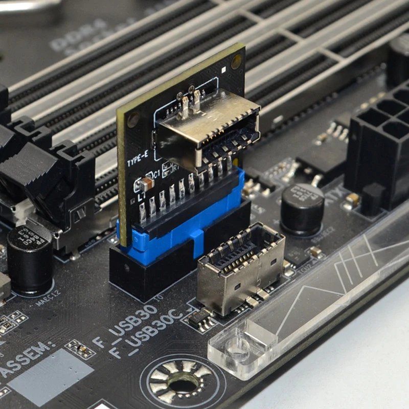 Компьютерные разъемы USB 3 1 Передняя панель PC гнездо к 0 20pin Заголовок удлинитель