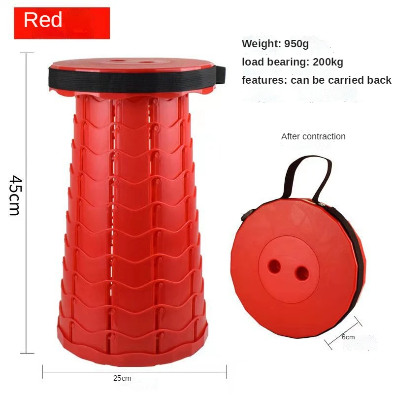 Portable Telescopic Stool Retractable Folding Garden Camping Stools Seat for FishChair  Hiking Traveling Outdoor Travel Device enlarge