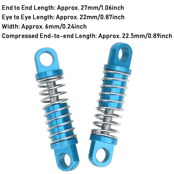 4 шт. сплав амортизатор заслонки масляного типа для Rc хобби модель автомобиля 1/28