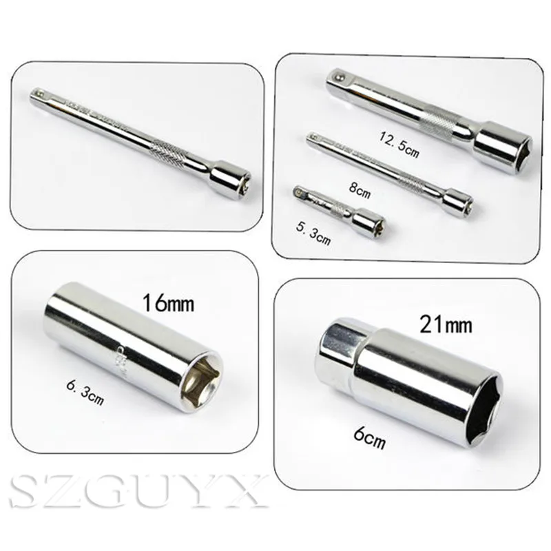 Набор ручных инструментов (61 шт.) набор гнезд и бит гаечный ключ ремонтный для