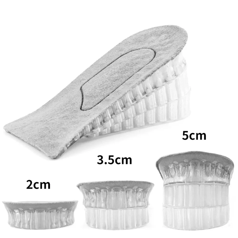 

1 Pair 2-5cm Shoe Insoles Breathable Half Insole Unisex Lightness Pad Cushion Heighten Increase Insert Sports Shoes Heel