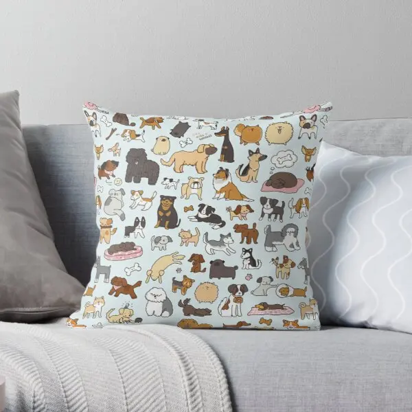 

Doggy Doodle Soft Decorative Throw Pillow Cover for Home Pillows NOT Included