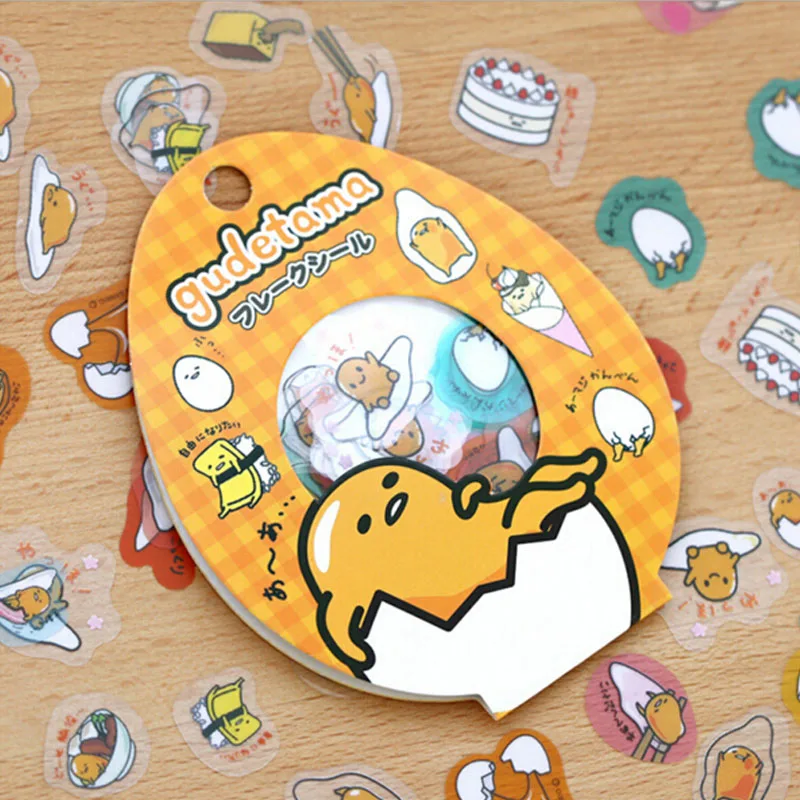4packs/lot New Japan Mr Lazy Egg series Scrapbooking DIY stationery Deco sticker pack/Office school supplies G223 - купить по
