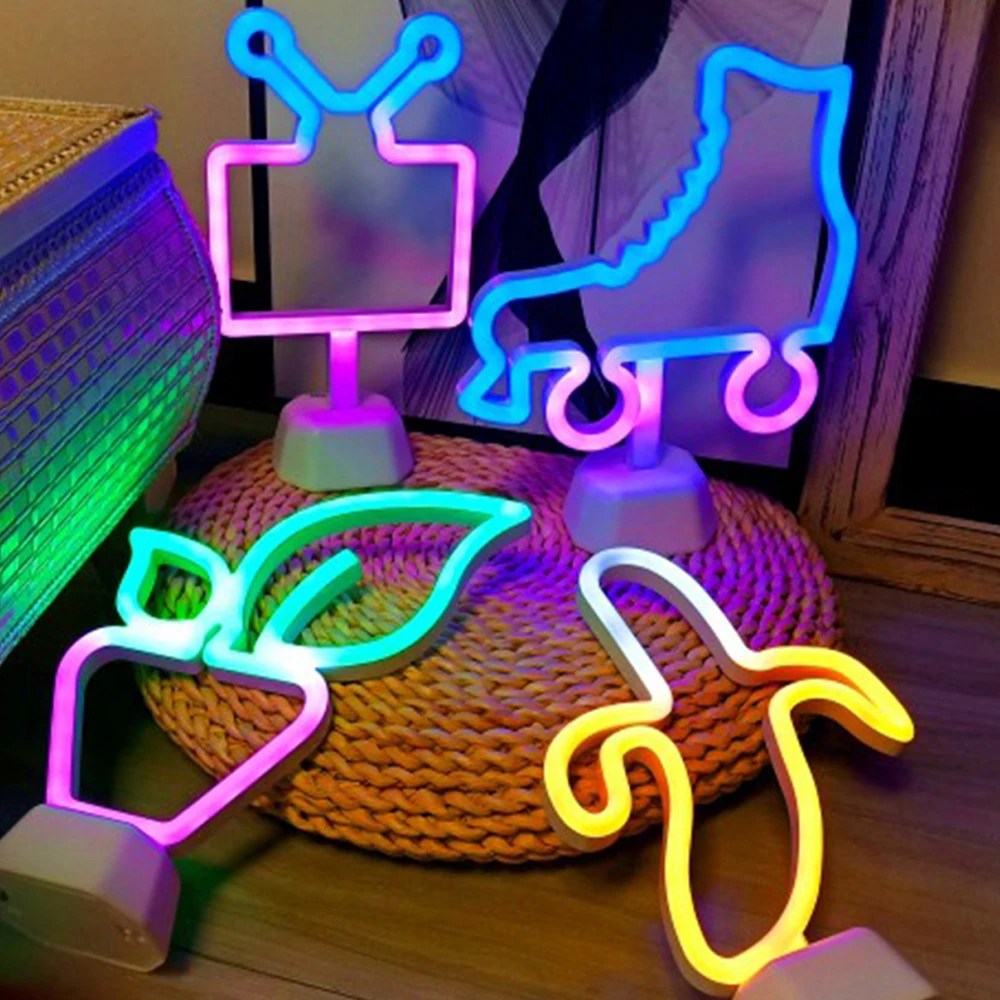 Светодиодная неоновая вывеска для организаций и магазинов Светильник Красочные