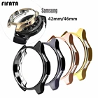 Чехол с кольцом-ободком для часов Samsung Galaxy Watch 46 мм, защитный чехол для Galaxy Gear S3  Galaxy 42 мм, защитная рамка из ТПУ, аксессуары