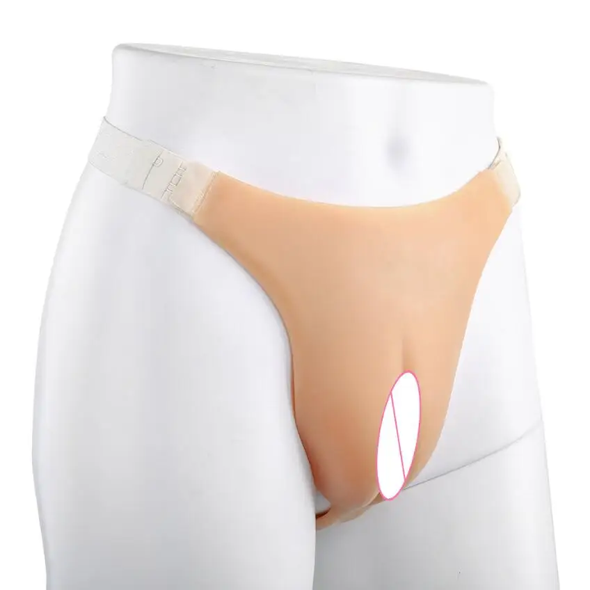 Т образный Ключ искусственная силиконовая брюки с искусственные накладные