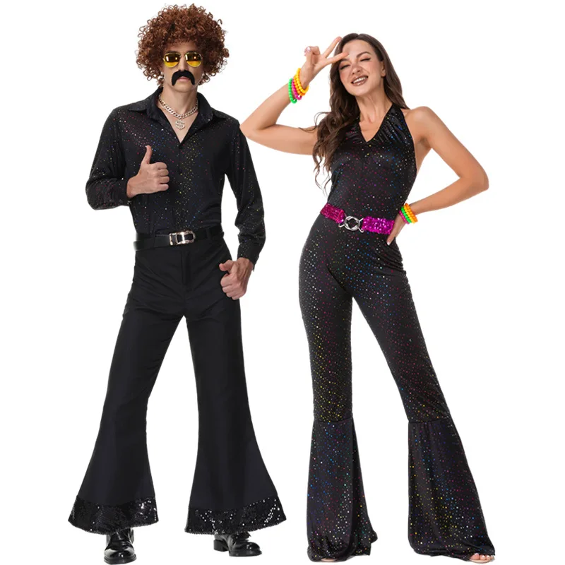 Umorden costumi da strega neri da donna con Costume da strega magica per le donne Halloween Purim Party Cosplay Fancy Dress