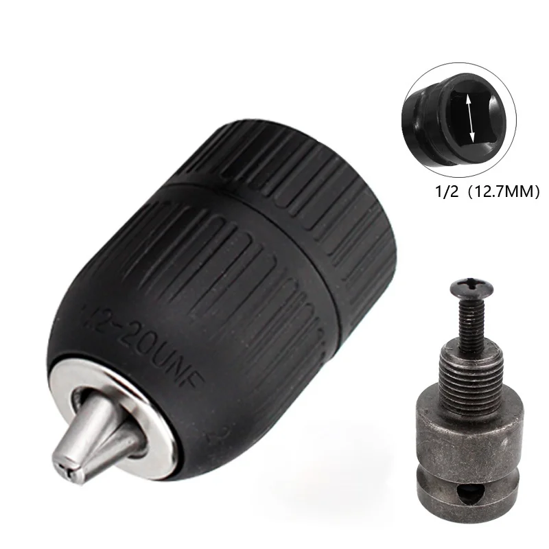 Пластиковый патрон для дрели 2 13 мм БЕСКЛЮЧЕВОЙ адаптер и спиральный 3 кулачковый